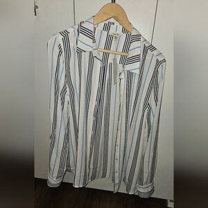 Striped Button-Up Shirt